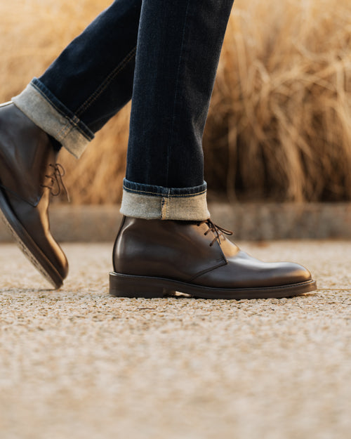 Men’s winter full-grain leather Ankle Boots | Velasca