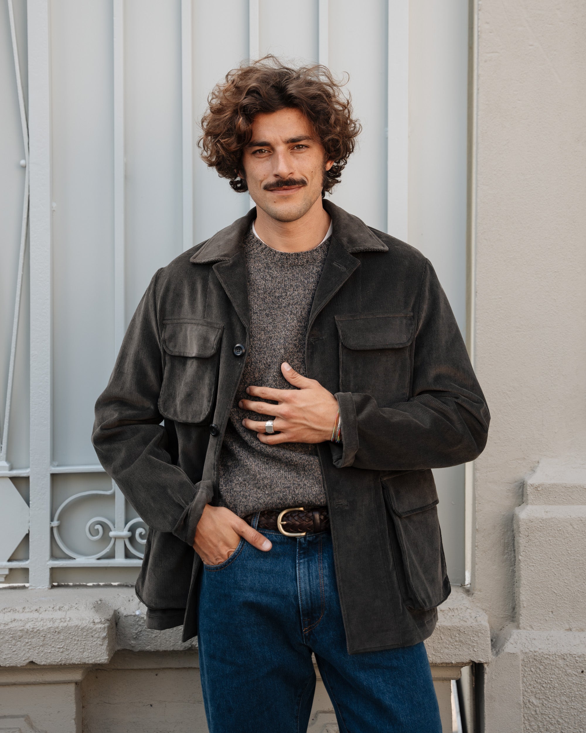 ジャケット・アウター CAPALBIO CORDUROY HUNTING JACKET CAPALBIO CORDUROY HUNTING JACKET