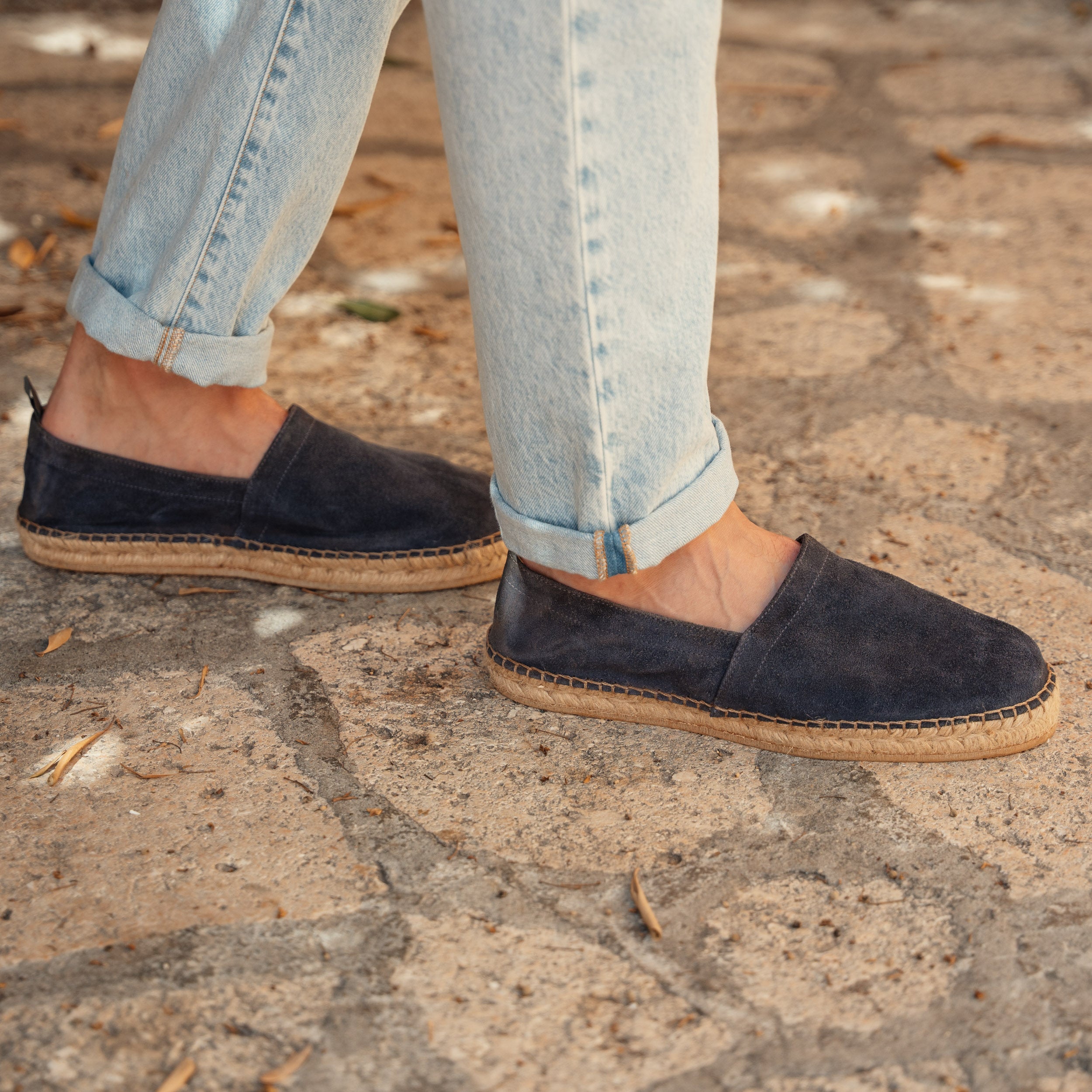 Suede best sale espadrilles mens