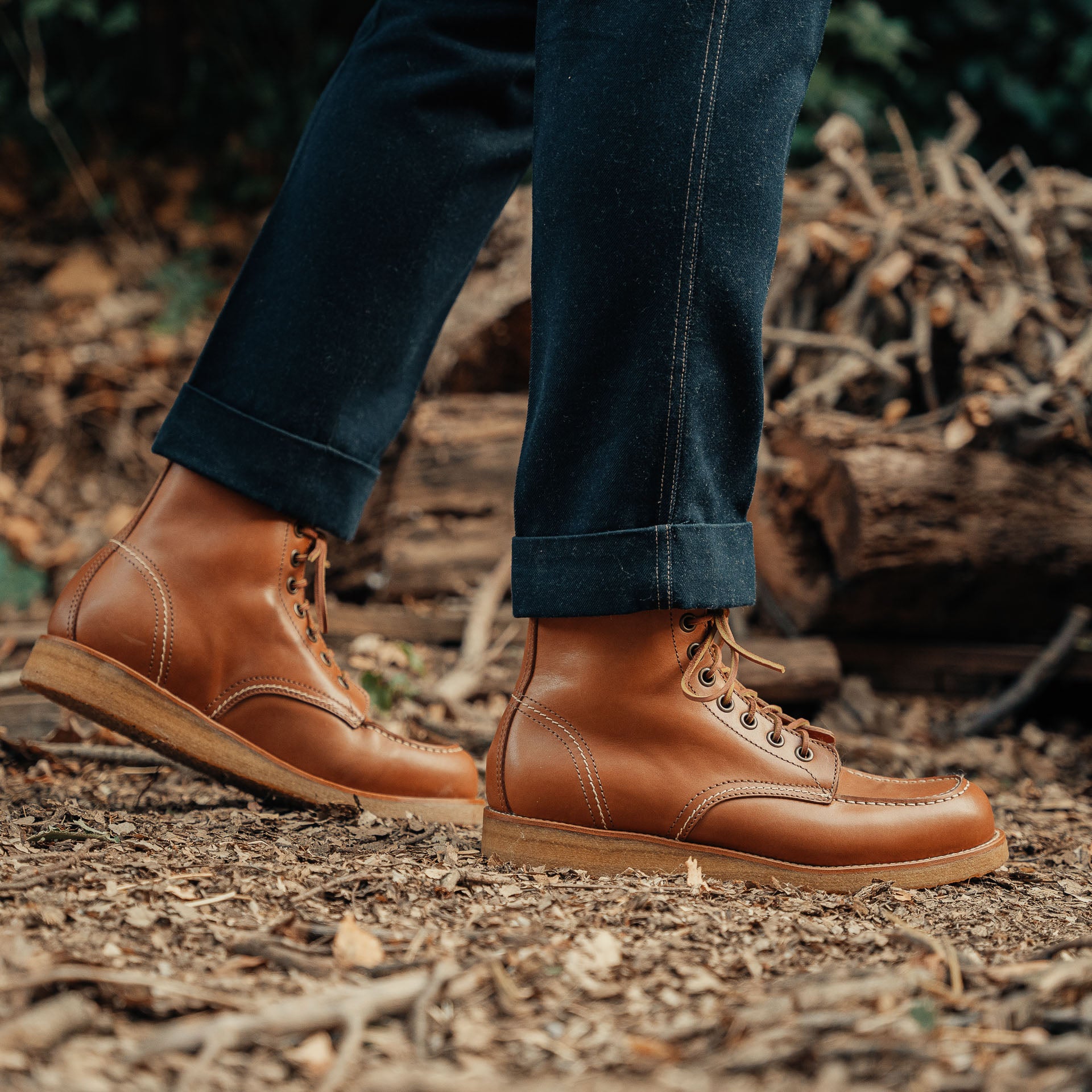 Men's laced ankle boots in smooth leather and para sole Velasca
