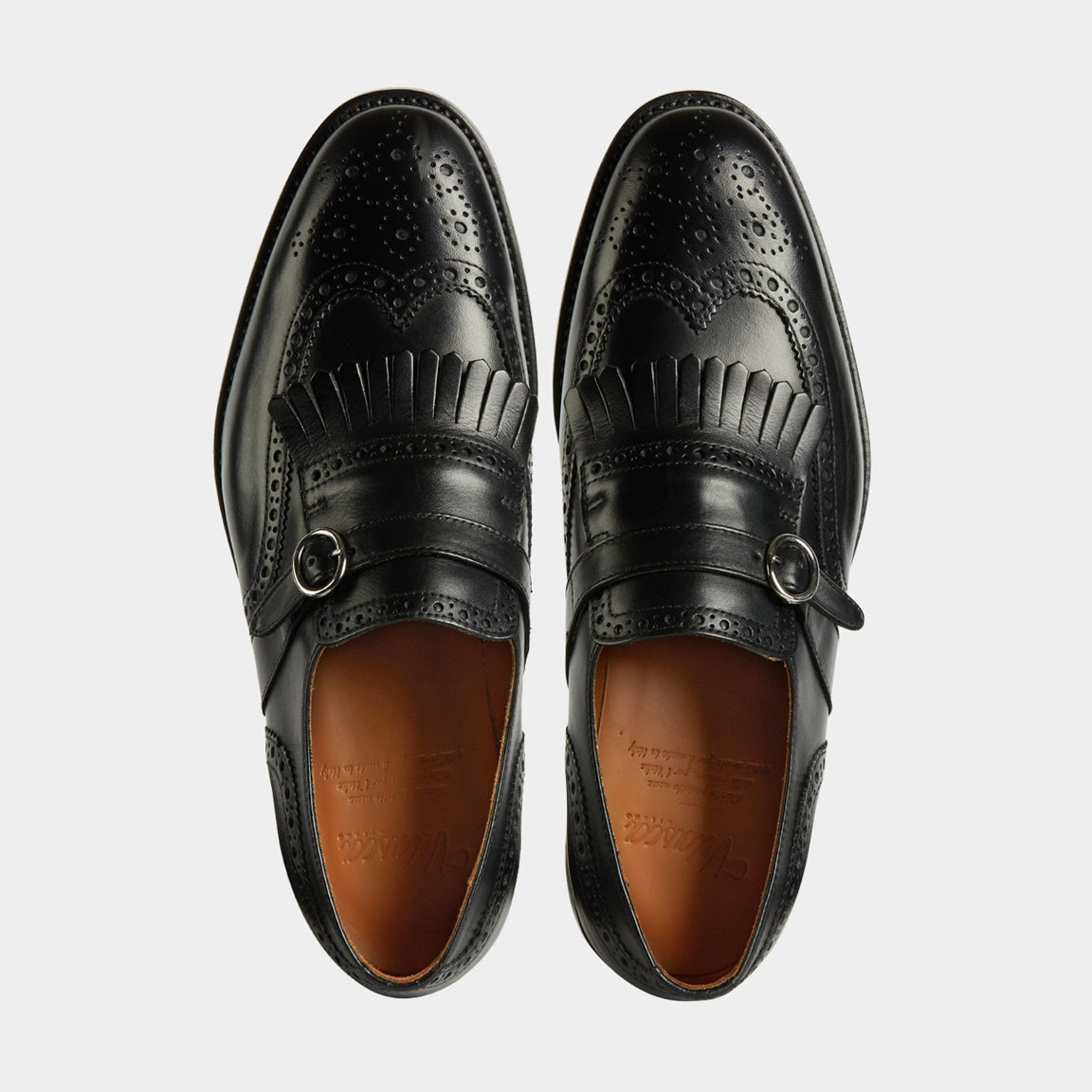 Men's Single Monk Strap shoes & same color Fringe | Velasca