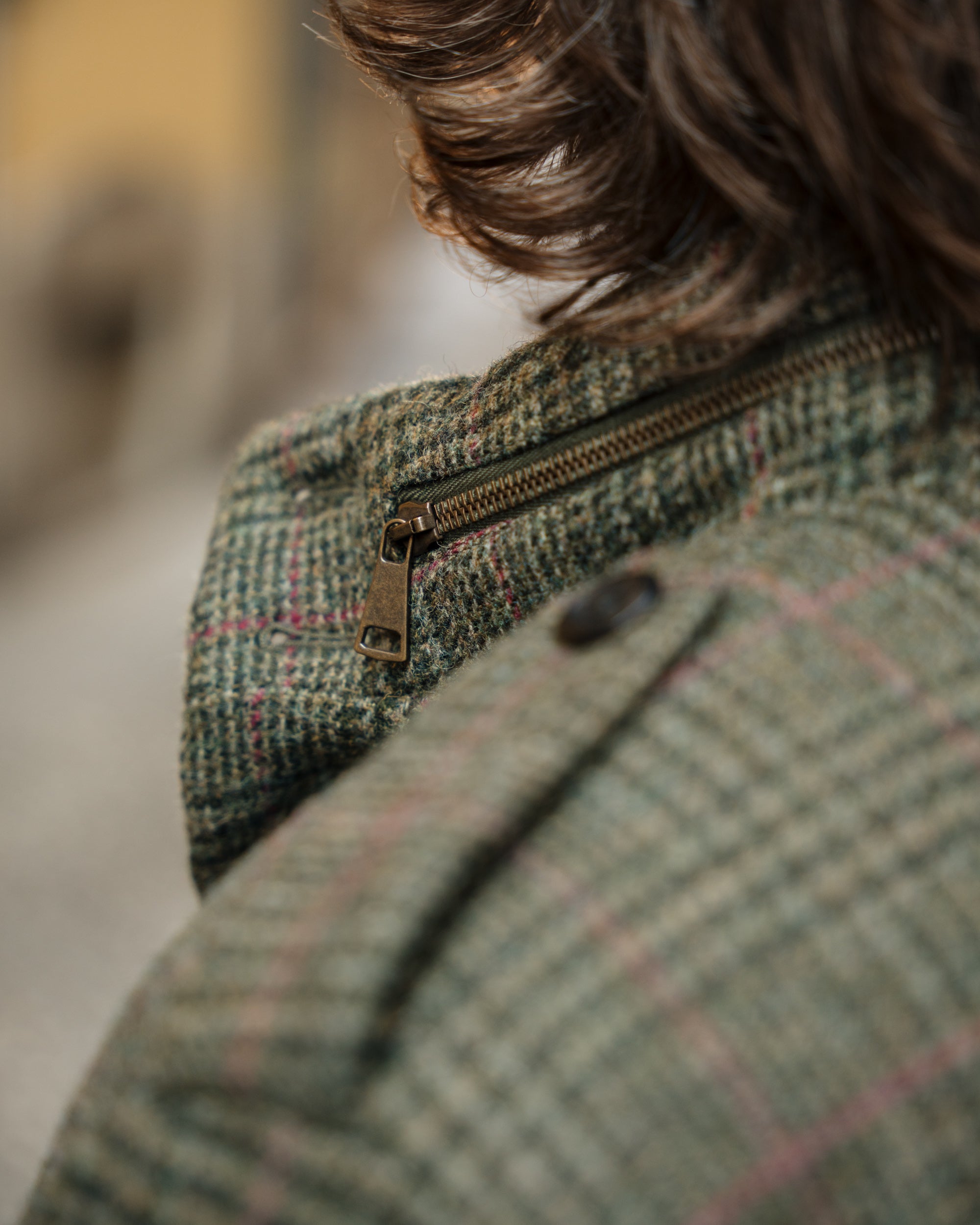 Field jacket Prince of Wales wool, Made in Italy | Velasca