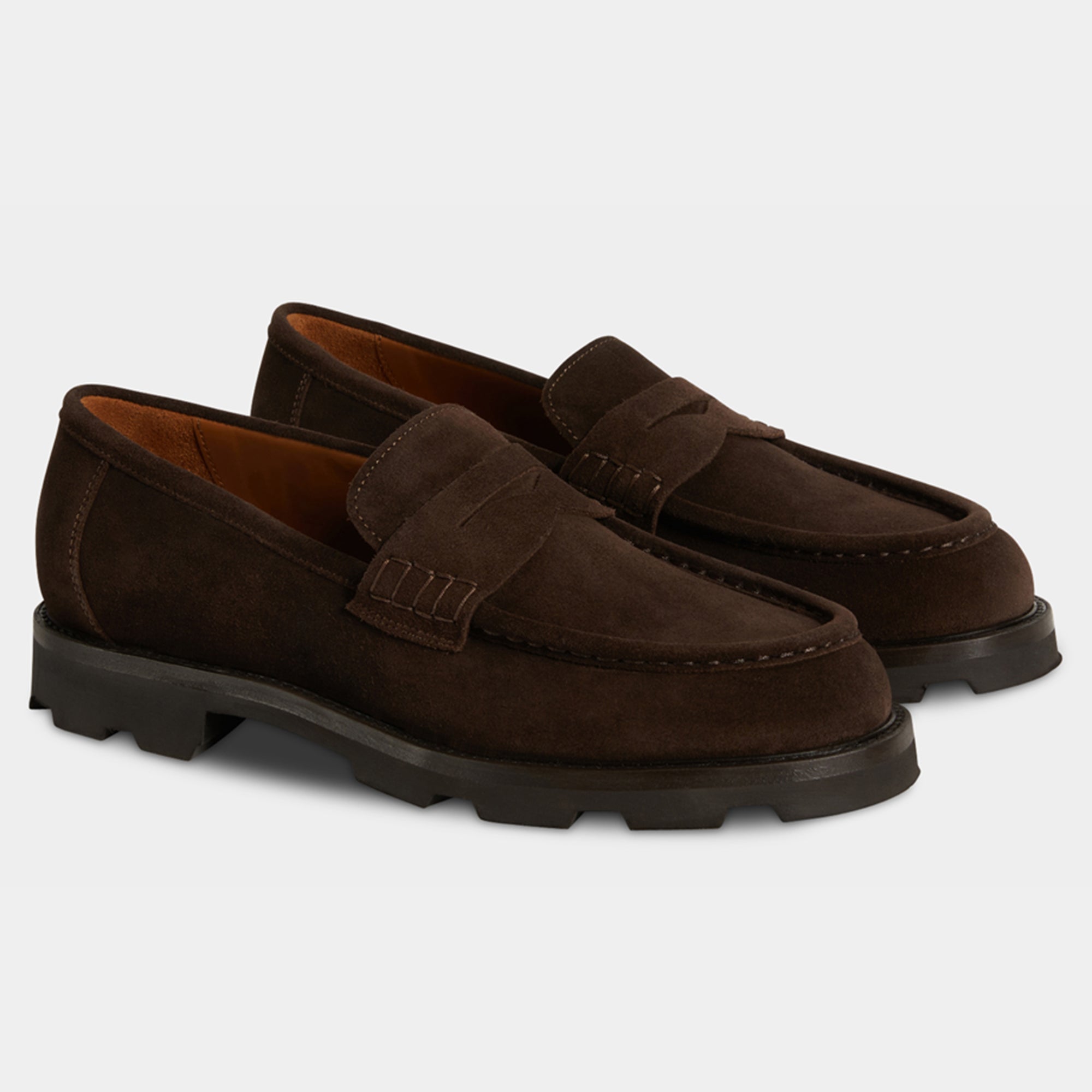 Siblac deconstructed suede loafers deals