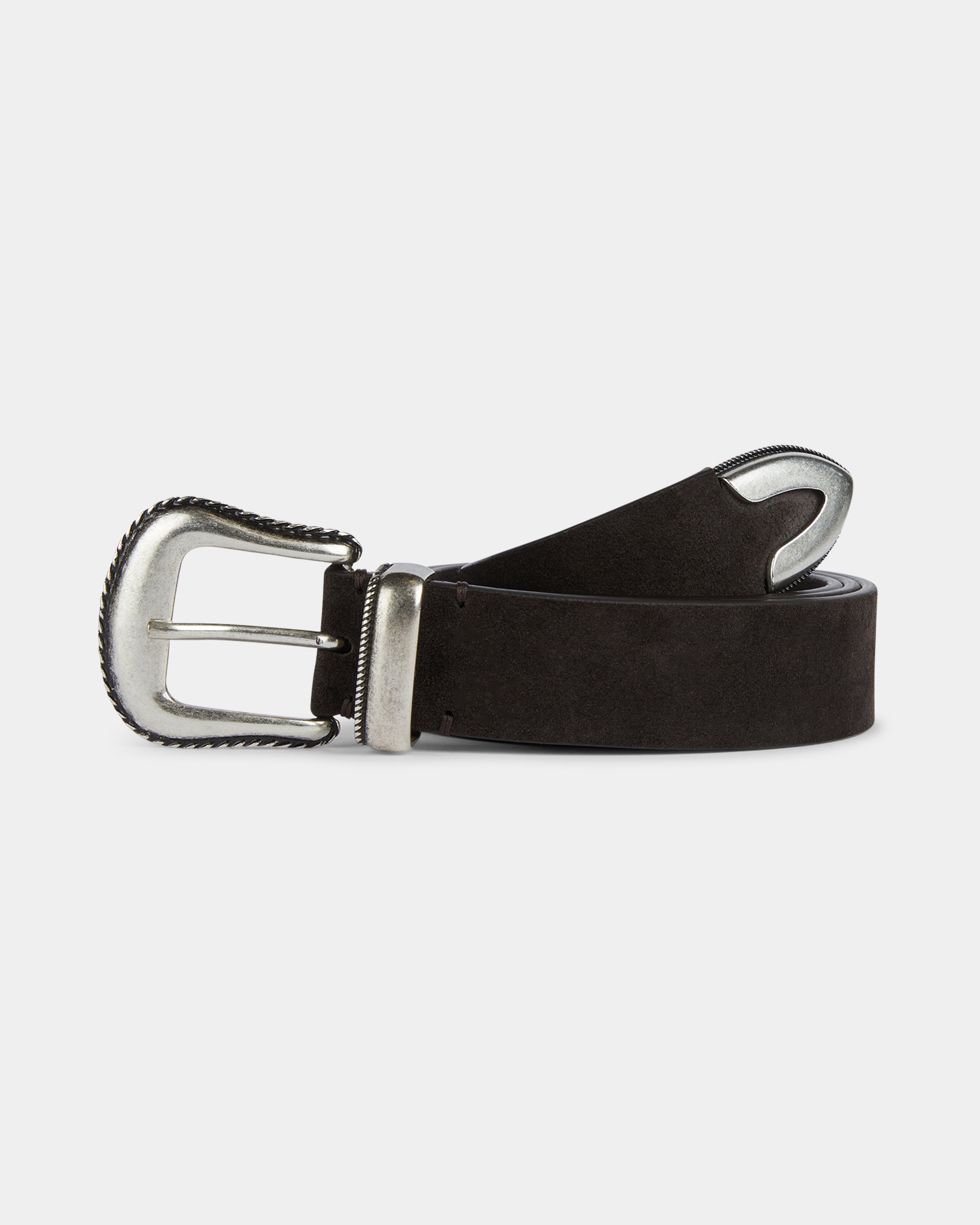 Ceinture Cuir Vanzetti Dark Vanille - Femme - Taille 95 - 100% Cuir Italien