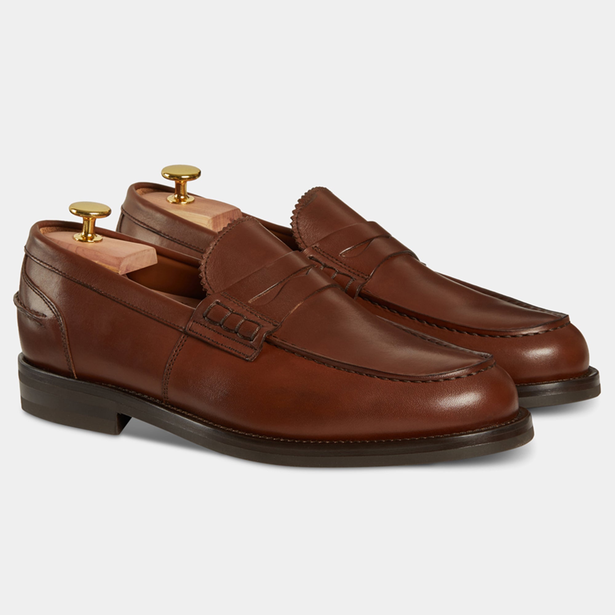 Men s made in Italy winter leather Penny Loafers Velasca