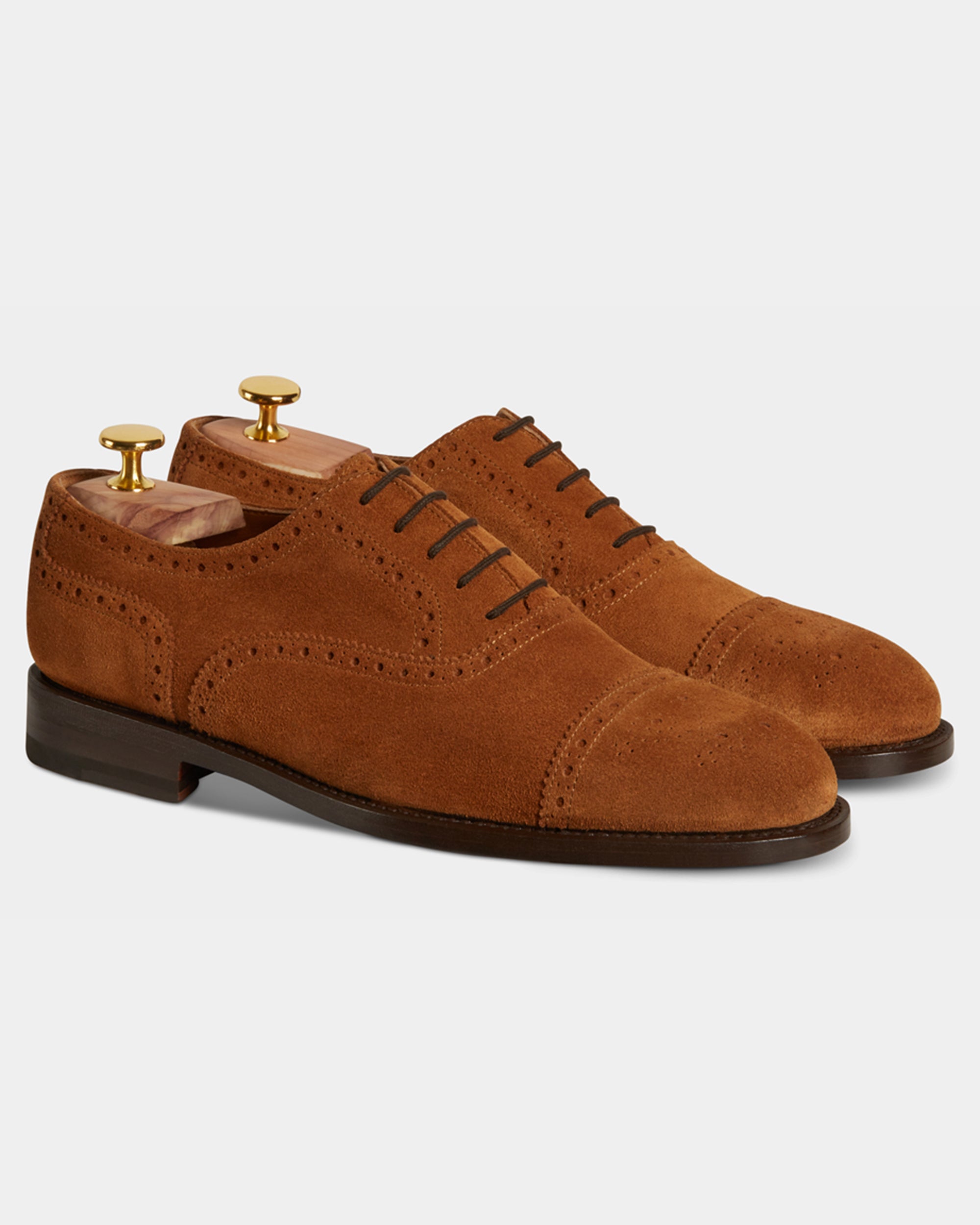 Men s suede leather Oxford shoes Velasca