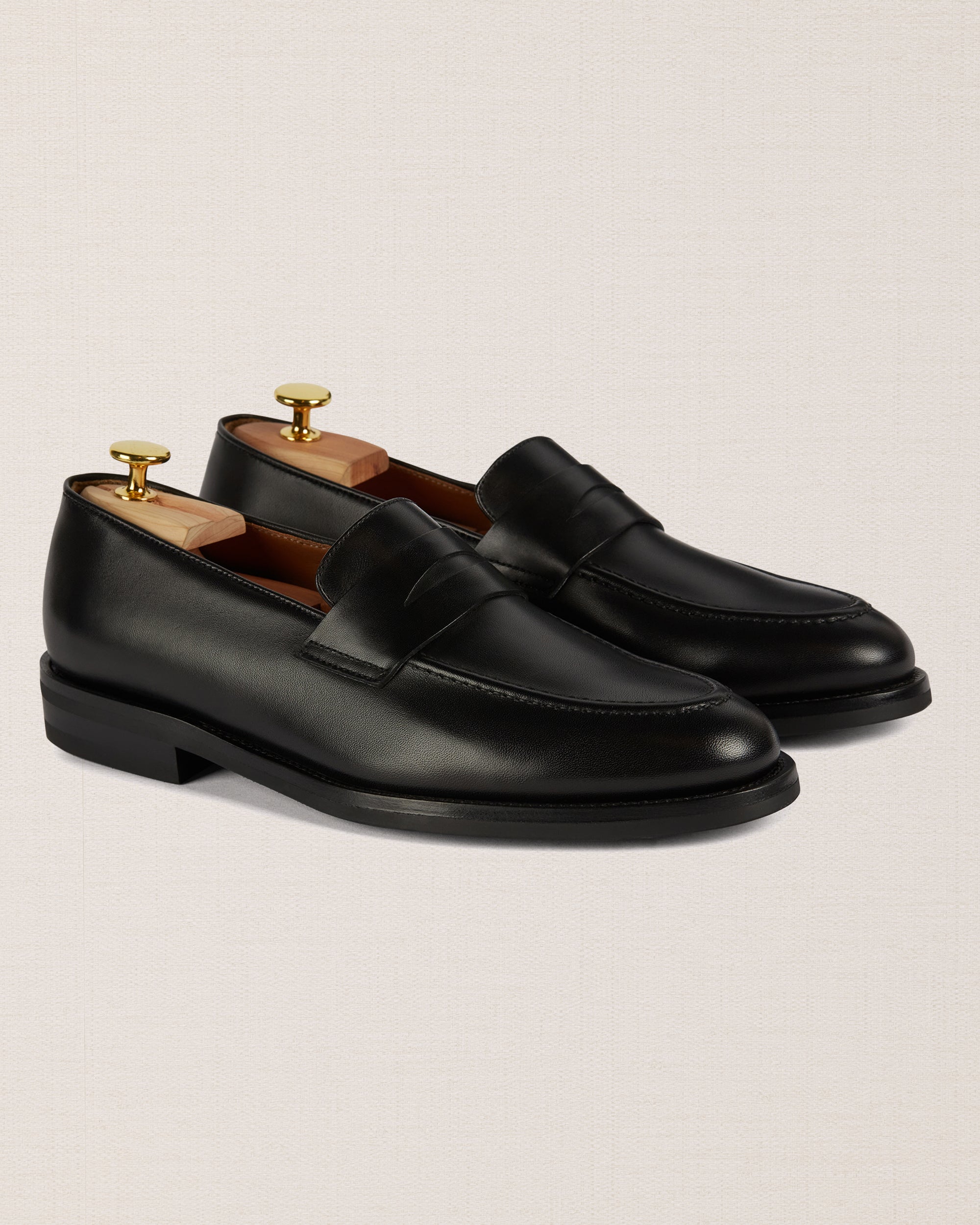 Deuxieme Classe SPELTA スペルタmoccasins 36 Black tapered real leather penny loafers | Velasca