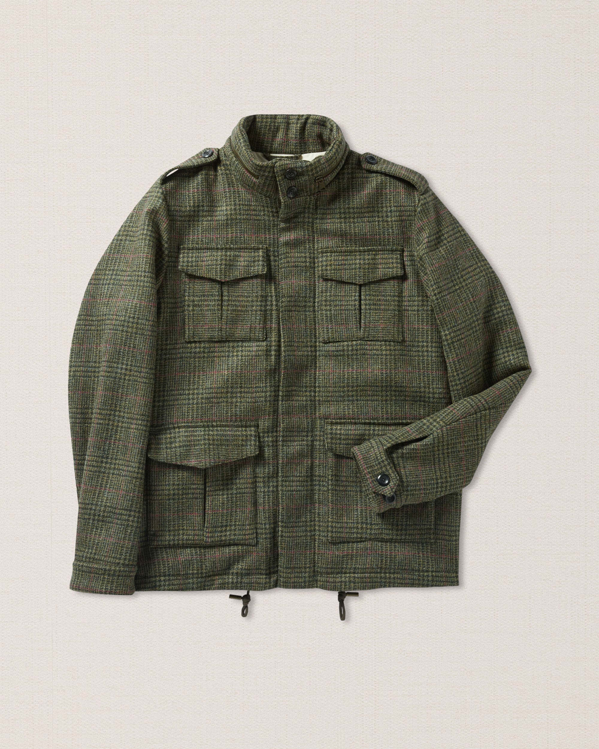 Field jacket Prince of Wales wool, Made in Italy | Velasca