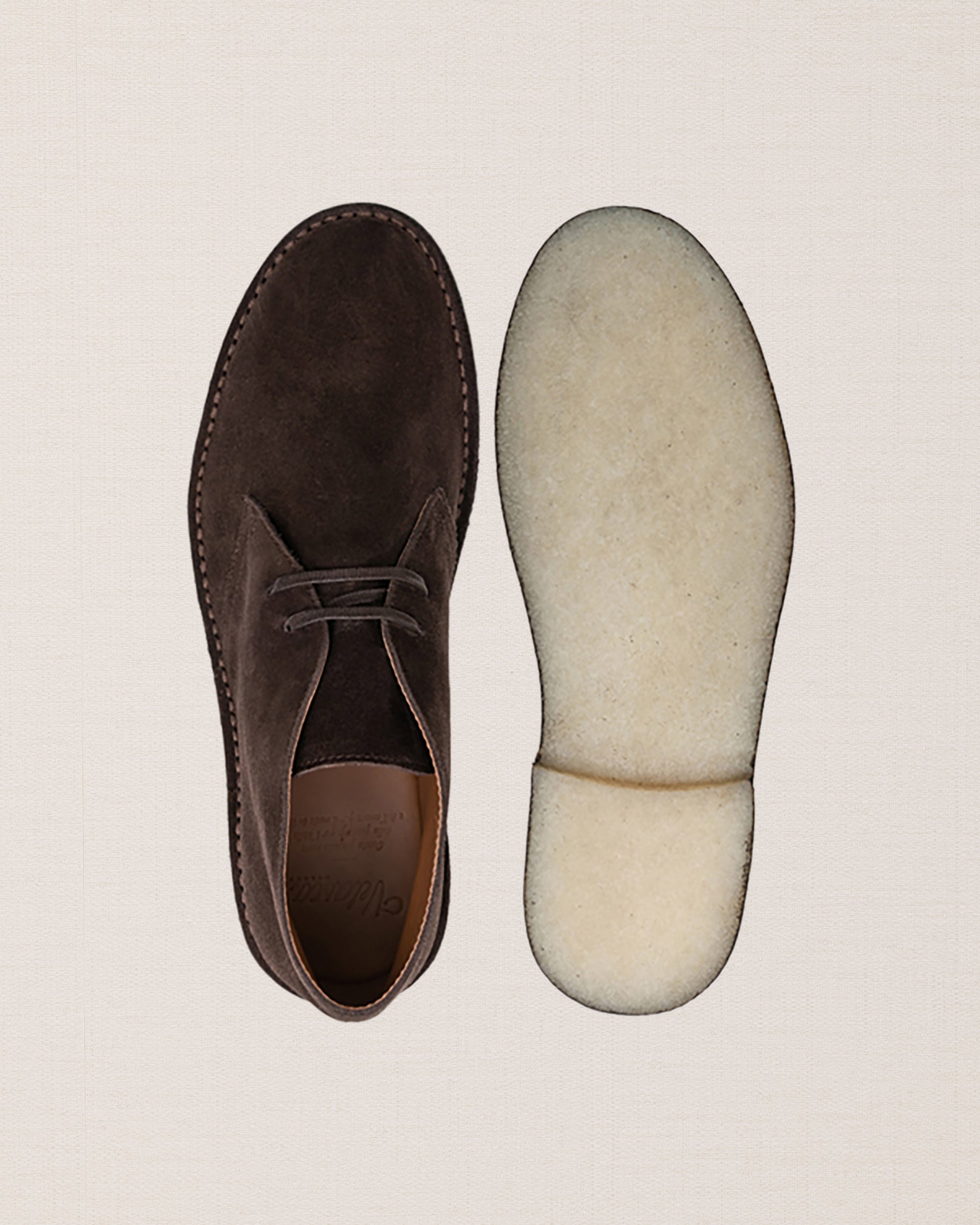 Men's dark brown leather Desert Boots | Velasca