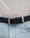 Our Blue suede calf leather Cinta classic belt - Picture 7 - Velasca