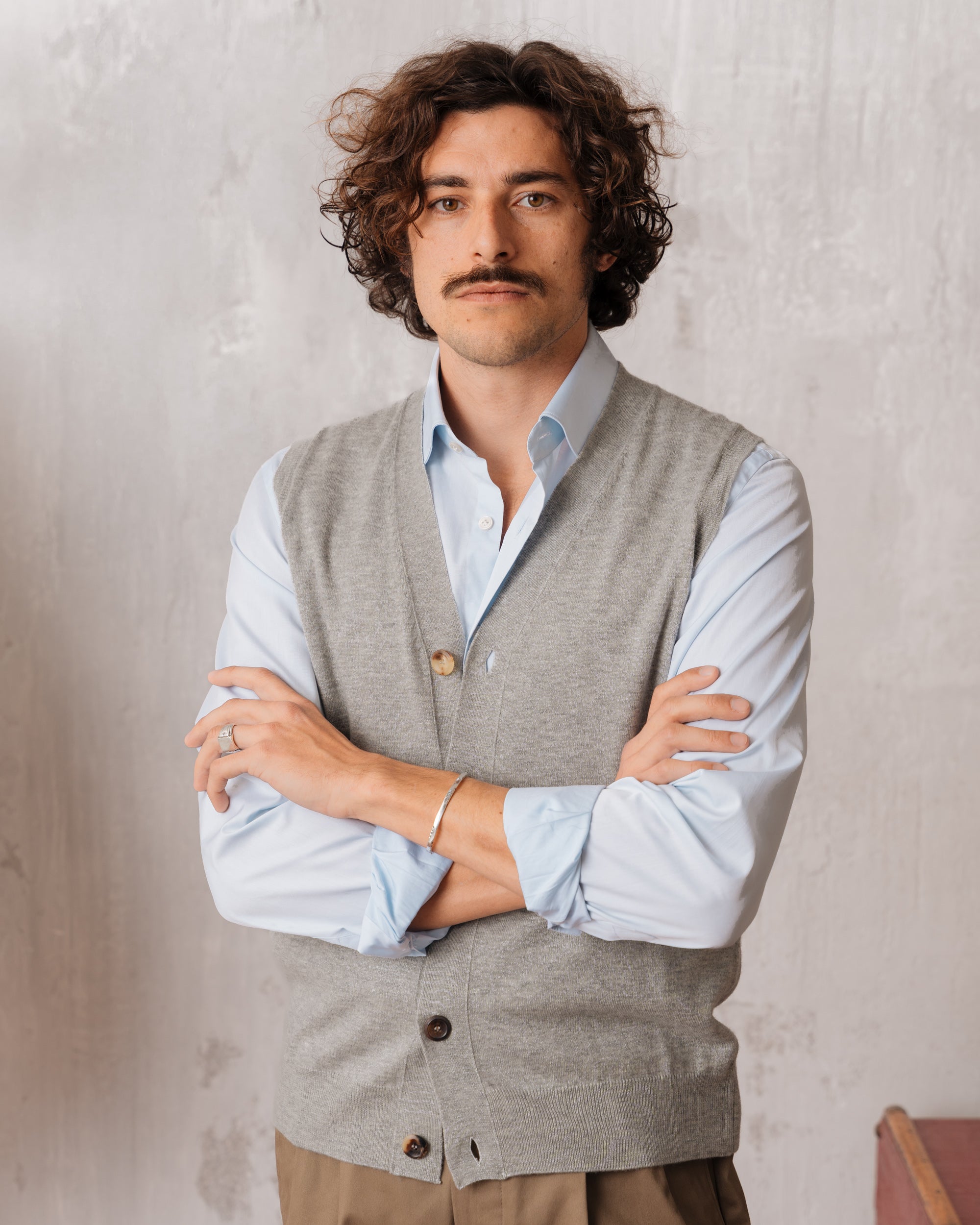 MARK & LONA（マークアンドロナ）の「Ruler Knit Vest | MEN