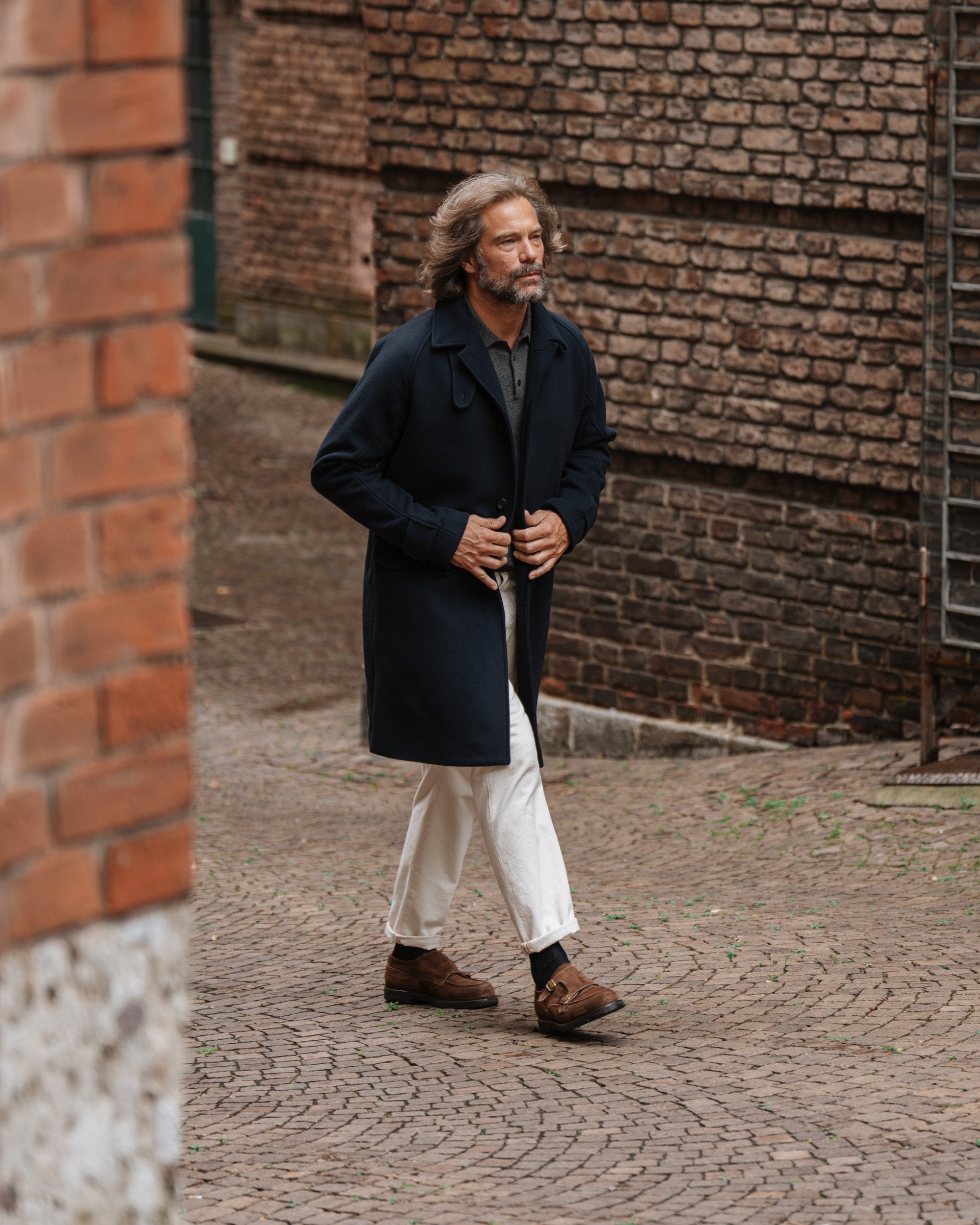 Velasca | Men's polo sweater, 100% merino wool. Made in Italy Velasca | Men's polo sweater, 100% merino wool. Made in Italy